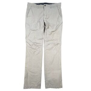 Eddie Bauer Fleece Lined Khaki Pants 35x34 Tan Buffalo Plaid Winter Gorpcore